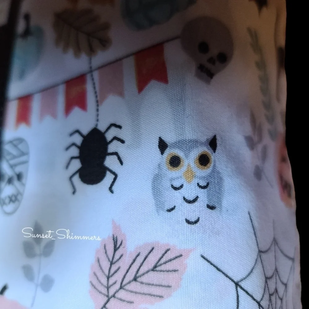 4pc CYNTHIA ROWLEY Pastel Halloween QUEEN Sheet Set Pumpkin Owl Cat Skull New